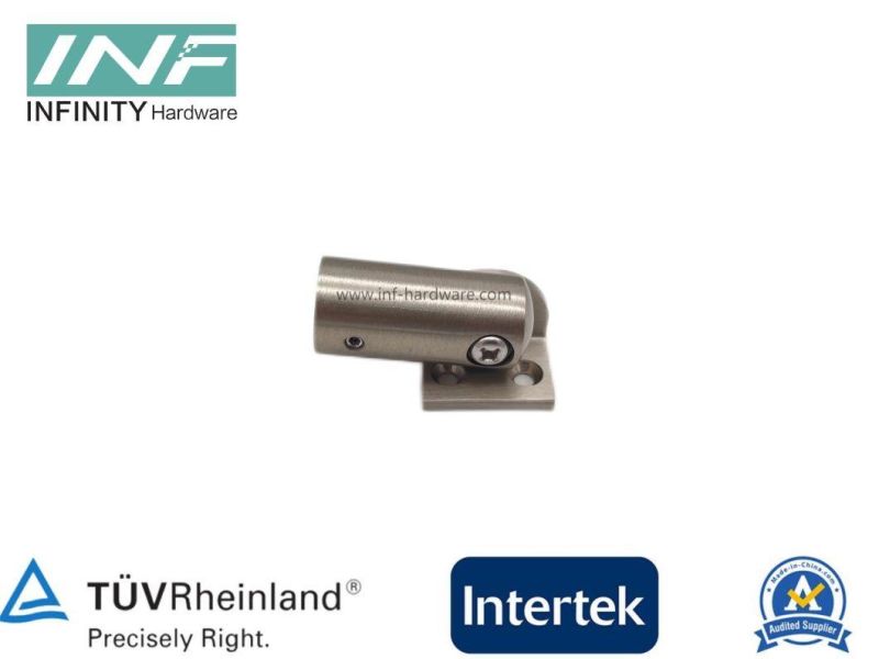 Brass Tube to Wall Mounted Shower Connector for Glass Fitting with Movable Function and Wall Mount Plate