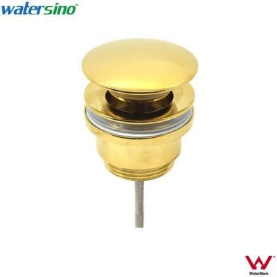 Gold Plated Brass Bathroom Wash Sink Pop-up Waste