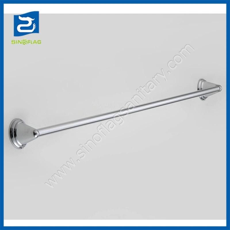 Bathroom Accessories Zamak Bases with Steel Bar Bathroom Towel Ring