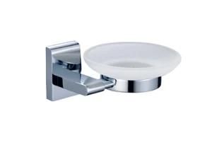 Full Brass Wall Mounted Sqaure Chrome Finish Soap Dish