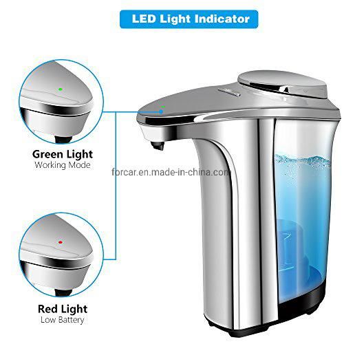 Touch-Less Battery Operated Water-Resistan Infrared Motion Sensor 480ml Alcohol Automatic Dispenser for Kitchen Bathroom