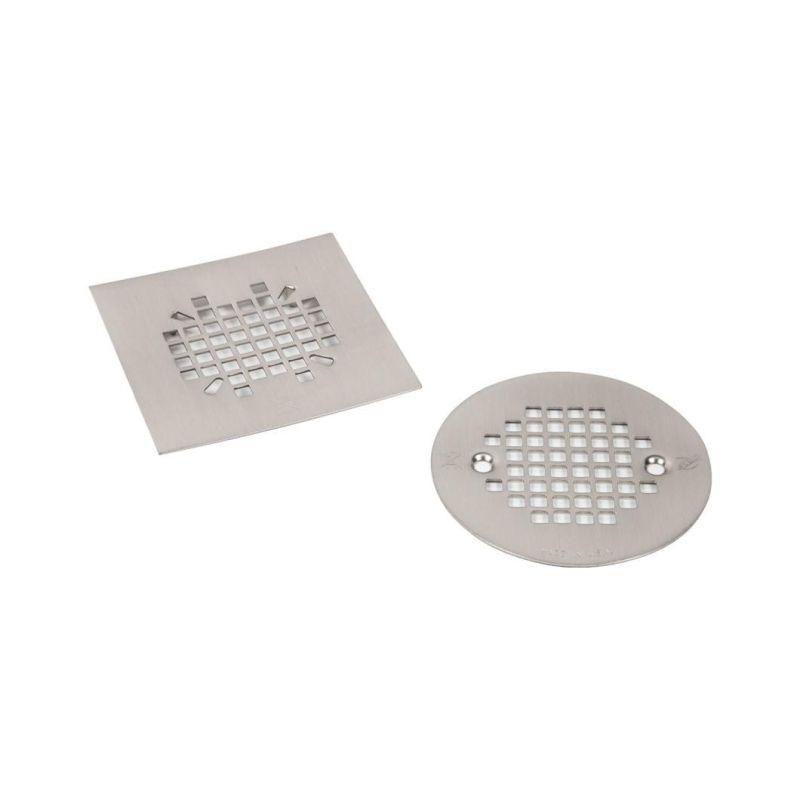 Stainless Steel Nickel Brushed 4" Round Shower Drain