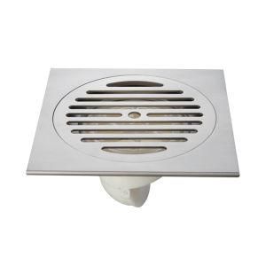 Brush Nickel Brass 150*150 mm Sanitary Ware Floor Drain