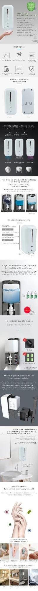 China Factory Wholesale Price Stock Soap Dispenser Pump Auto Soap Dispenser Sensor Soap Dispenser Automatic Liquid Soap Dispenser Smart Sensor Dispenser