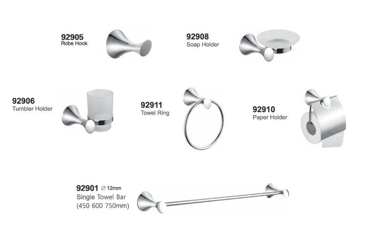 Bathroom Accessory Sets Towel Rack Over The Door Towel Rack Cheap Sample Available Chrome Hotel Washroom Toilet Accessories 6 Piece Bathroom Accessories