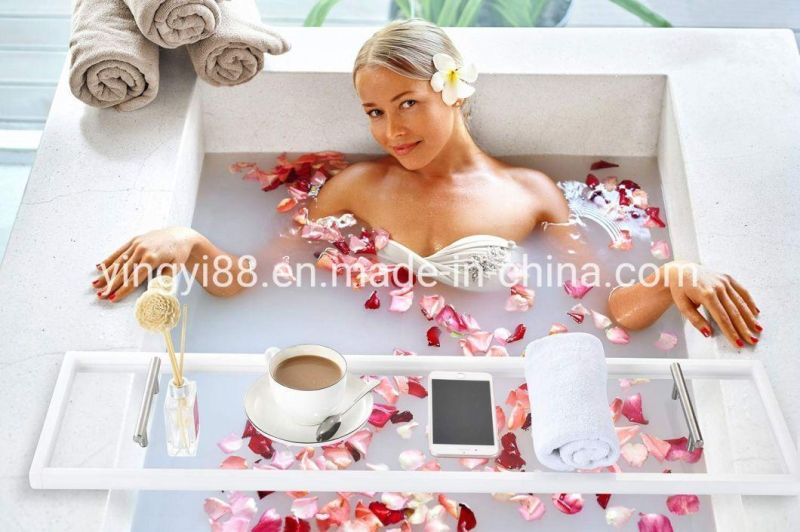 Wholesale Custom Clear Acrylic Bathtub Caddy