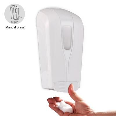 Hospital Plastic Bottle Manual Soap Dispenser with Lock