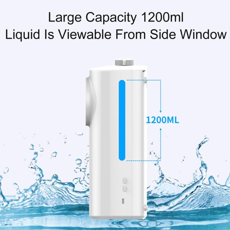 Wall Mount 1200ml K9 Pro Dual Automatic Double Thermal Temperature Sensor Liquid Soap Dispenser