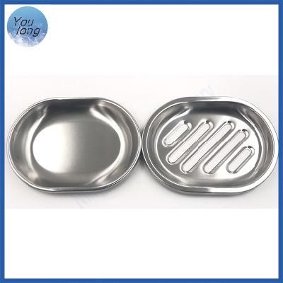 Bathroom Accessories Hotel 2PCS Soap Box Stainless Steel Soap Dish