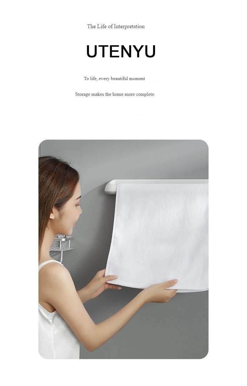 Wall-Mounted Bathroom Plastic Towel Rack