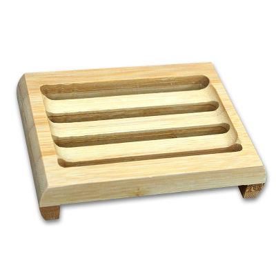 Portable Bathroom Solid Wood Bamboo Soap Dish Holder
