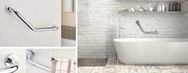 SUS304 Boomerang Shaped Grab Bar