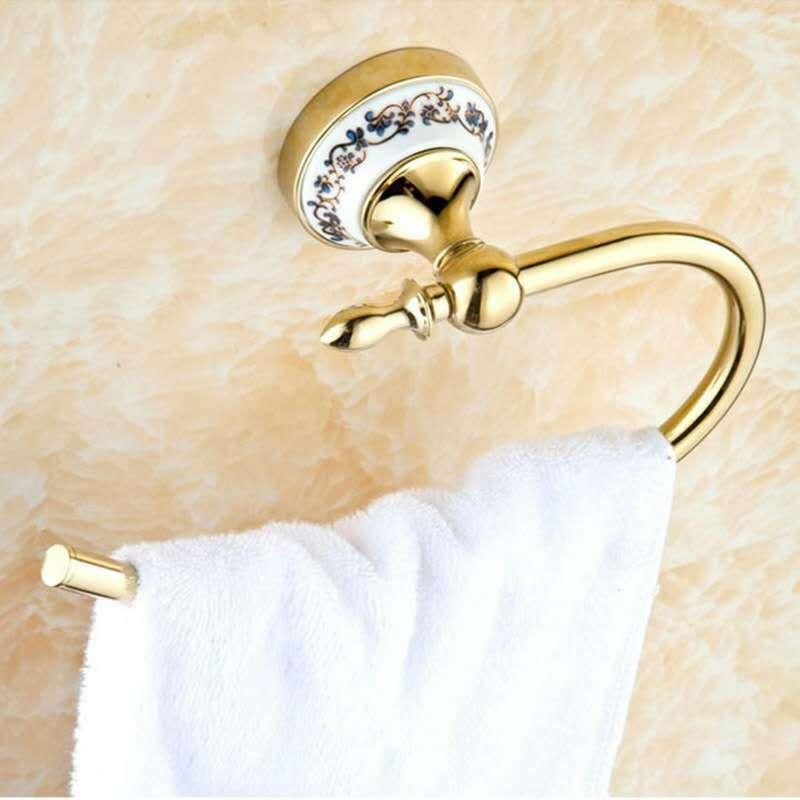 Sanitary Ware High Quality Wholesale Bathroom Accessory Hang Towel Ring Towel Rack