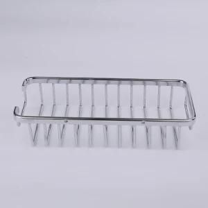 Aluminum Square Wall Mounted Chrome Soap Basket