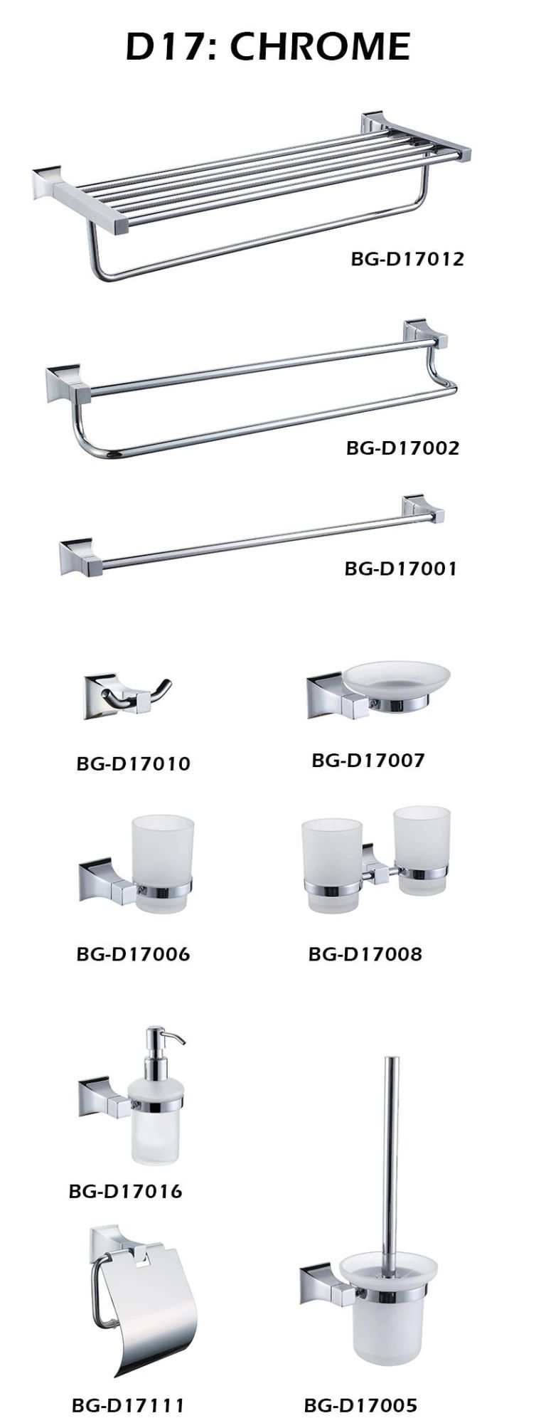 Sanitary Wares Hook Bathroom Accessories Towel Rack (BG-D17010)