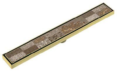 Bathroom Accessories Stainless Steel Gold Odor Proof Floor Drain Customized Invisible Floor Drain