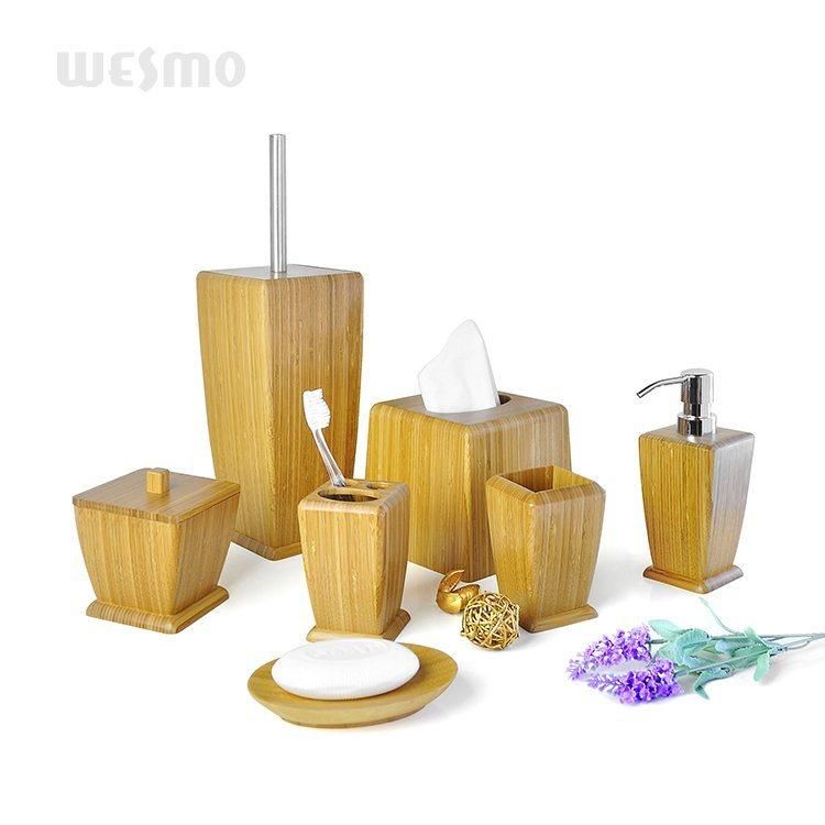 Eco-Friendly Bamboo Bathroom Set/ Bathroom Accessories/ Bath Accessory