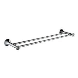 9012 Bathroom Accessories Chrome Finish Brass Double Towel Bar