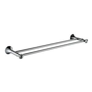 9012 Bathroom Accessories Chrome Finish Brass Double Towel Bar