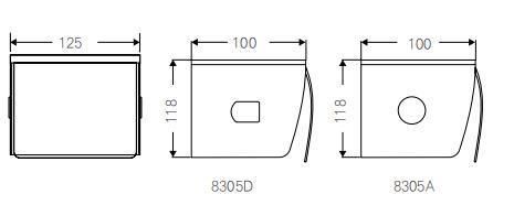 Td-8305A/Td-8305D Stainless Steel Toilet Tissue Paper Holder with Ashtray