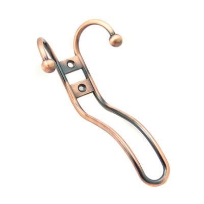 W Style No PE Bag/Inner Box/Outer Carton Zinc Alloy Cloth Coat Hooks