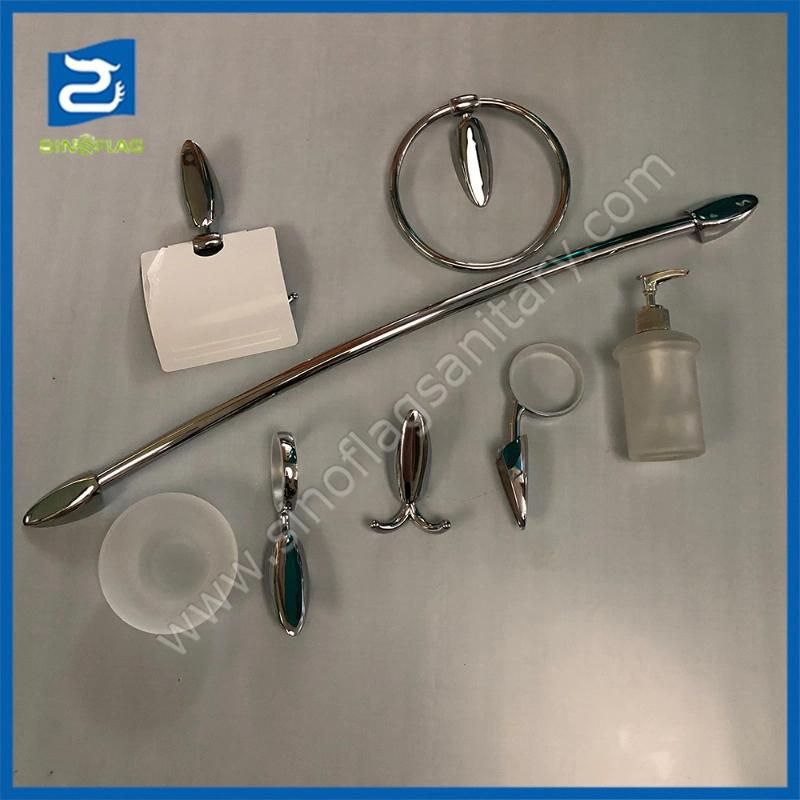 Bath Hotel Zamak Chrome Bathroom Accessories Set