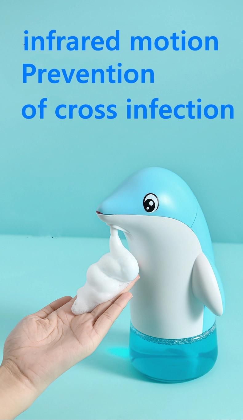 300ml Infrared Automatic Portable Foam Soap Dispenser for Bathroom Kitchen Touchless Sensor Dispenser Adorable Cute Penguin Hand Soap Dispenser