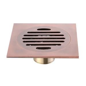 Red Bronze Brass 120*120 mm Drainer Floor Drain