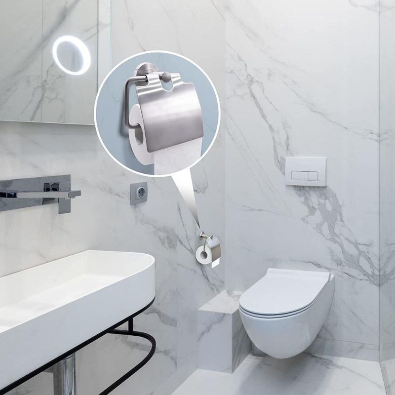 Toilet Paper Holder with Cover Tissue Roll Holder (Z61608)