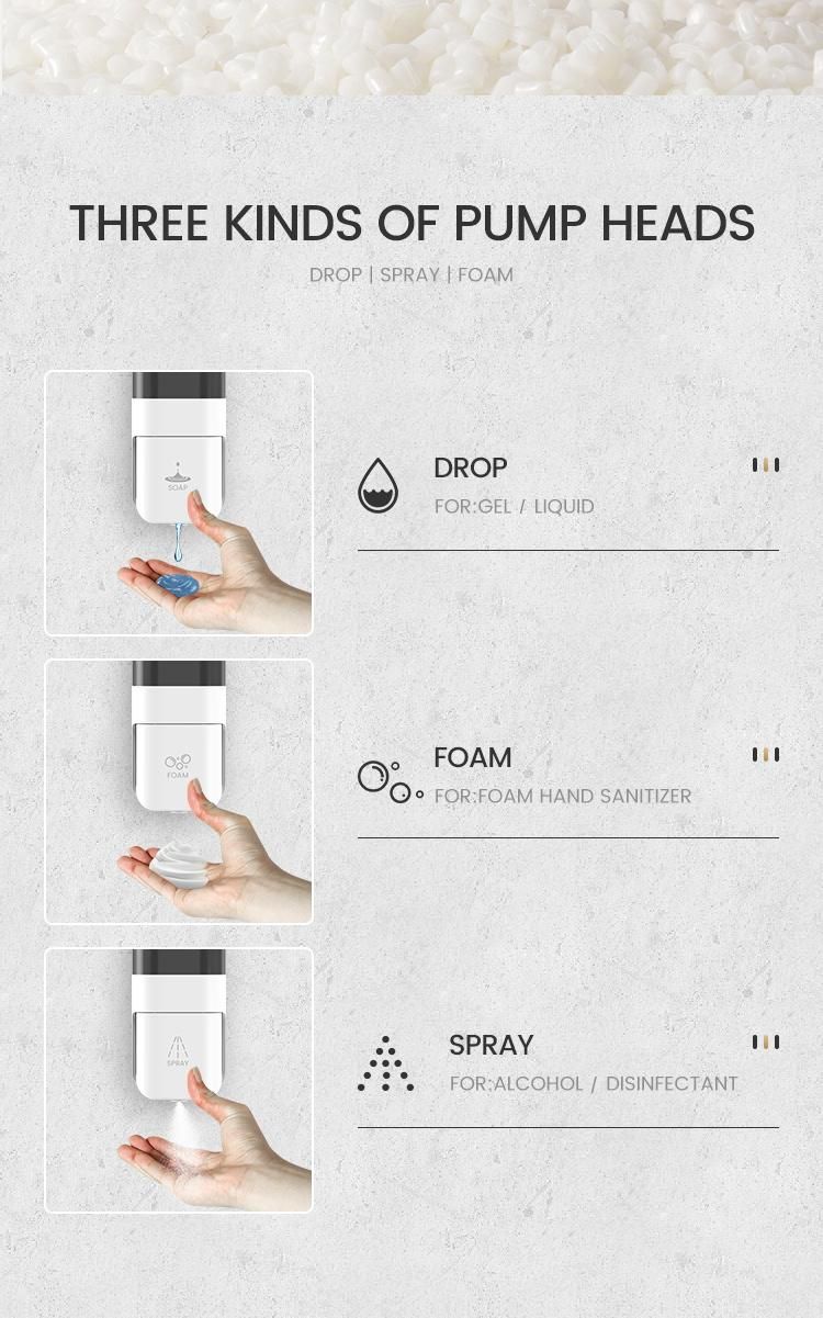 Saige Hotel Bathroom Wall Mounted Plastic Manual Soap Dispenser Shampoo Dispenser