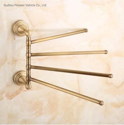 Bronze Antiquing Wall Mounted Adjustable Bathroom Towel Racks