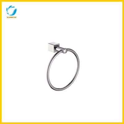Wall Mounted Chrome Finish Bathroom SS Towel Ring