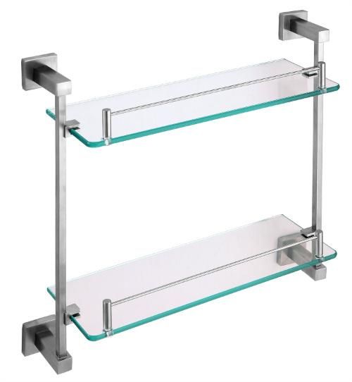 Wall Mounted Bathroom 3-Tier Glass Corner Shelf