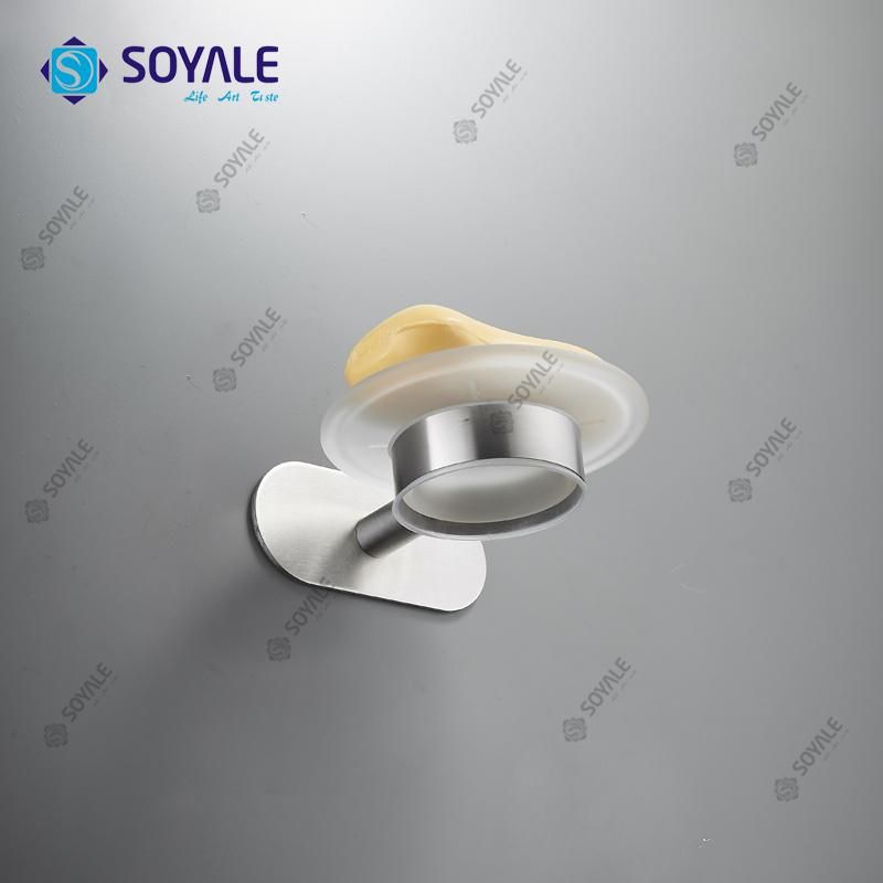Stainless Steel 304 Soap Dish with Oval Dish 3m Sticker Sy-6259