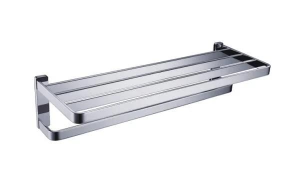 Two Layer Towel Rack Made by Solid Brass Polished Chrome