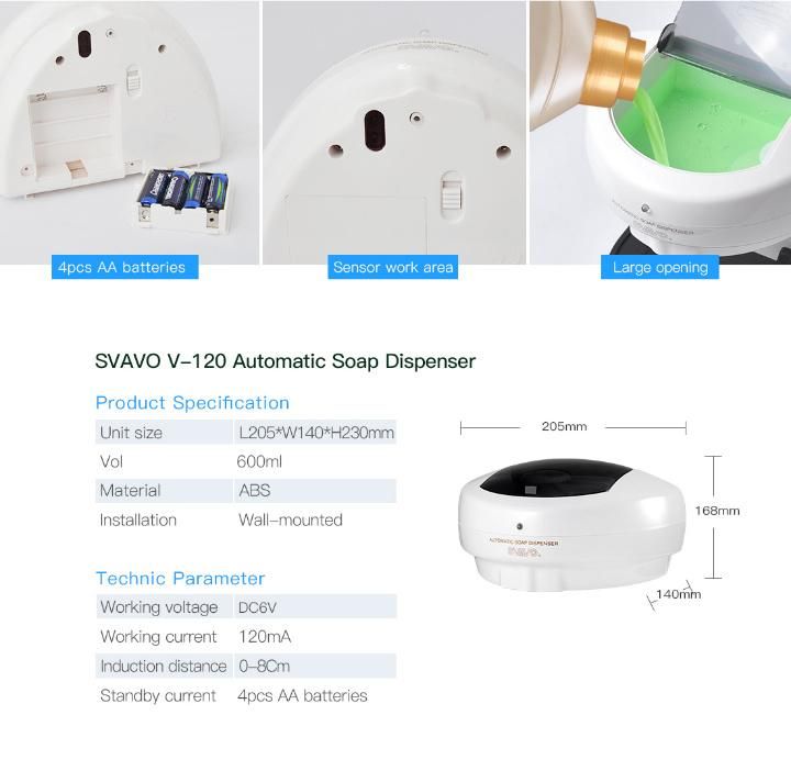 Svavo Automatic Hand Sanitizer Soap Dispenser (V-120)