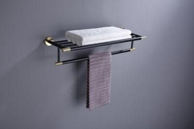 Hot Sale Modern Stainless Steel Wall Mount Double Towel Bar
