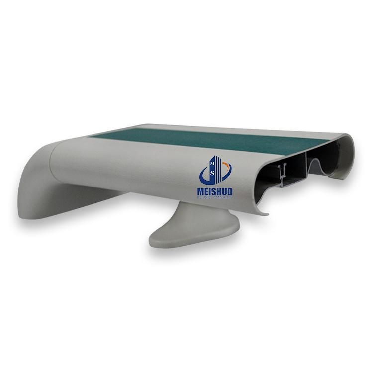 140mm Width PVC Cover Aluminum Handrail in Hospital