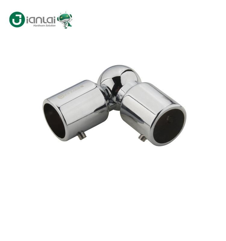 Flexible 19mm Round Pipe Fitting Pipe Connector for Shower Screen