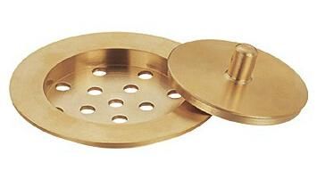 Brass Round Natur Color Floor Drain