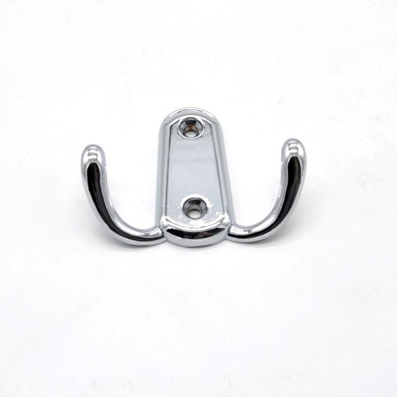 Double Hook C Double Hook Wall Mounted Coat Cabinet Clothes Bag Hanger Polished Hook