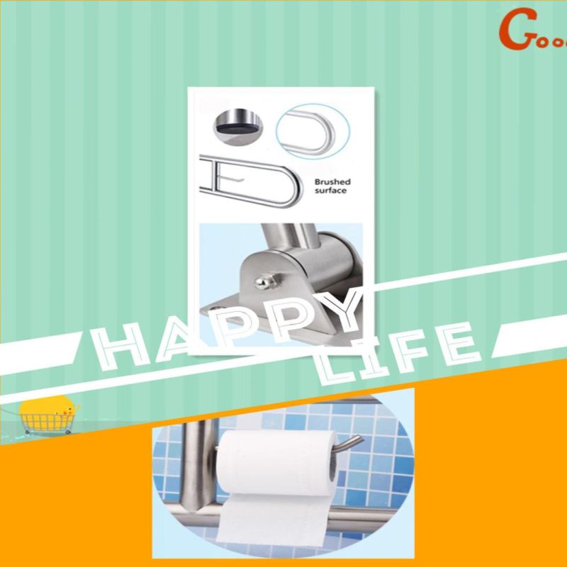 Stainless Steel Wall Mounted Toilet Safety U-Shape Grab Bar