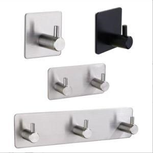 Wall Mounted Stainless Steel Metal Hat Key Clothes Hanger Hook