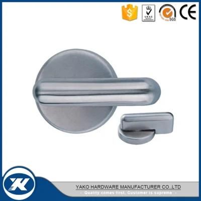 Stainless Steel Public Toilet Glass Door Lock Indicator Knob with Thumb Turn (YTT-007SS)