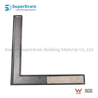 Factory Stainless Steel L-Shape Grill Grate Shower Floor Drain