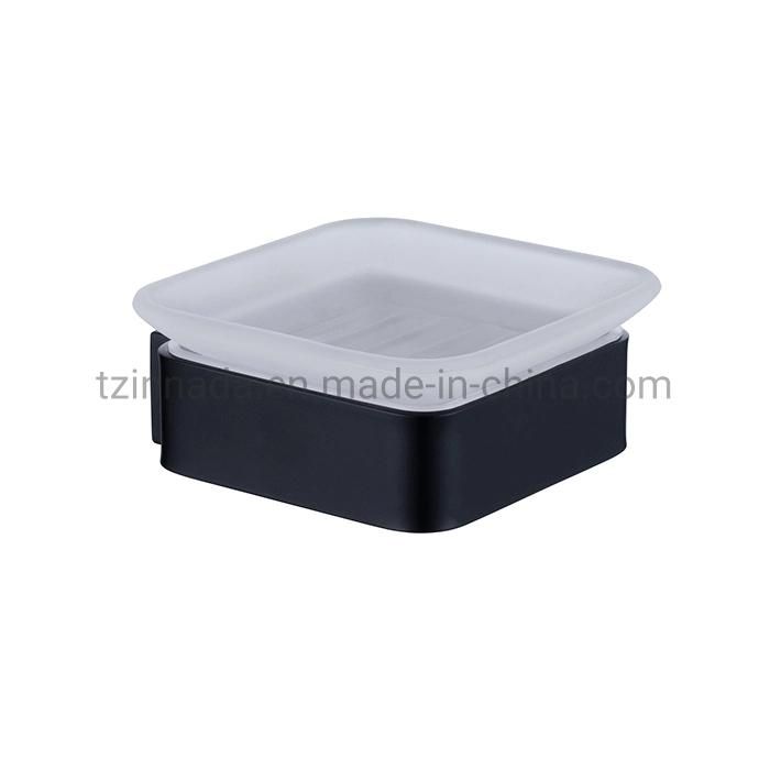 Square Wall-Mounted Matt Black SUS304 Single Tumbler Holder (NC4002-MB)