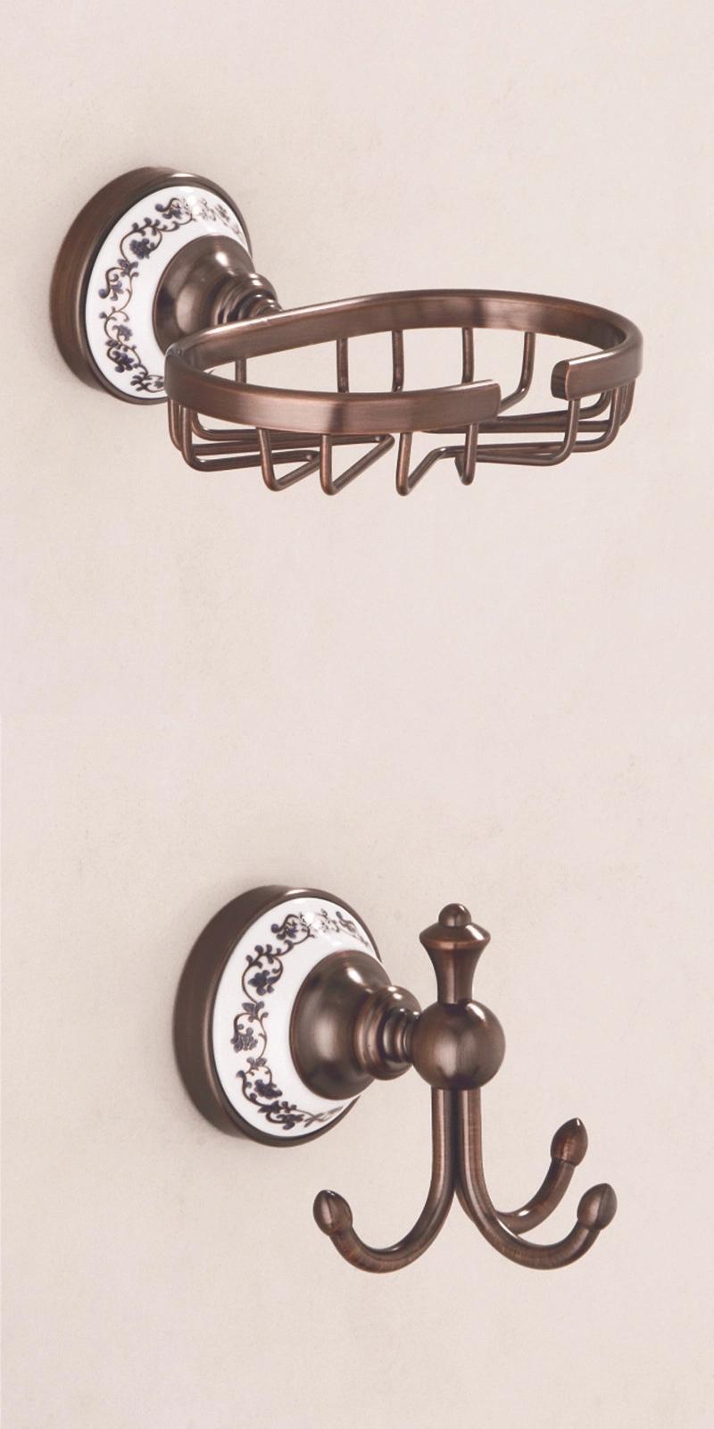 Orb Antique Towel Bar Brass Wall Mounted Towel Racks Shelf Holder