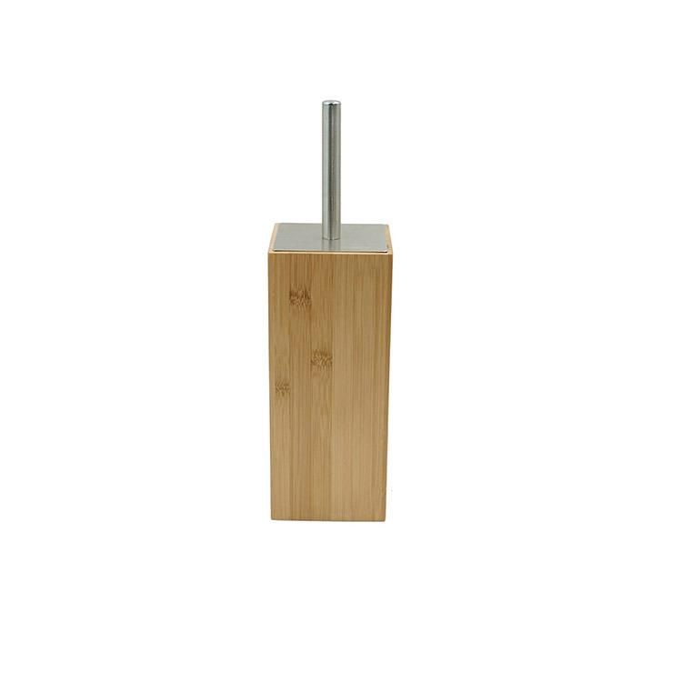Bamboo Toliet Brush Holder W. Brush PC 23-27cm