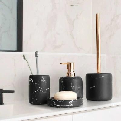 Bathroom Marble Resin Bathroom Four-Piece Creative Home Wash Set