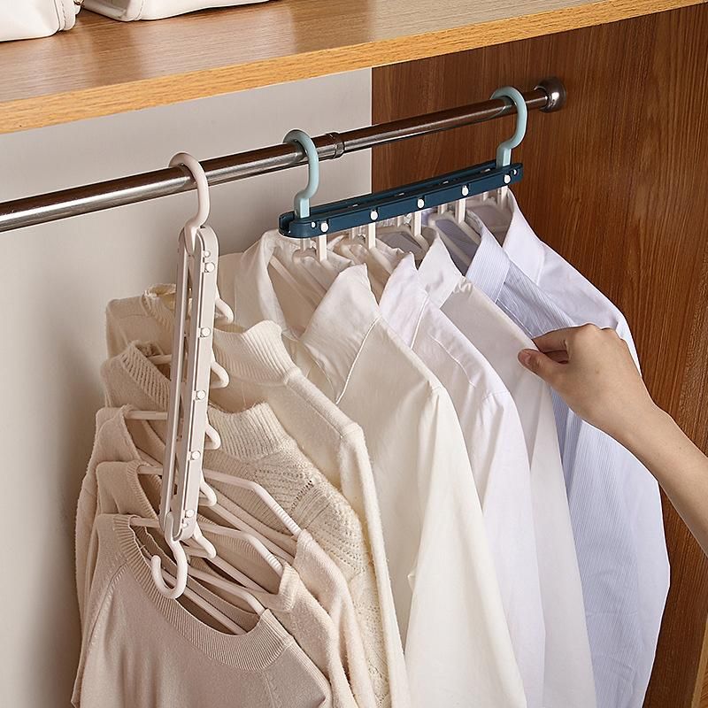 Multi-Functional Space Saving Folding Magic Hanger Rack